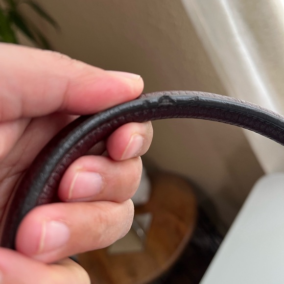 MULBERRY BLACK CHERRY GRAINED LEATHER BAYSWATER - Picture 9 of 16